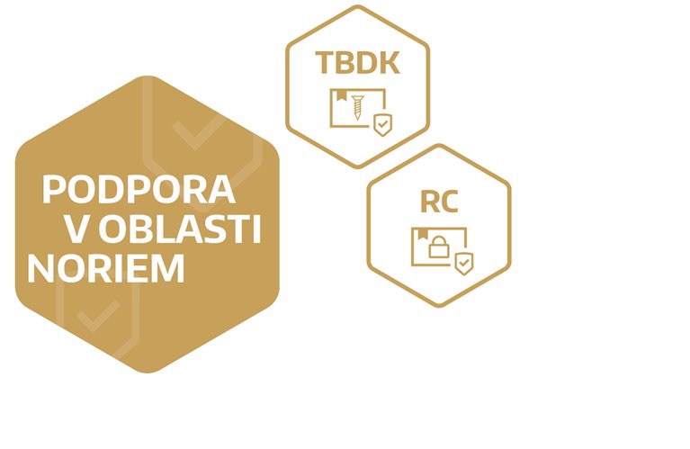 Podpora v oblasti noriem